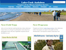 Tablet Screenshot of lakecookaudubon.org